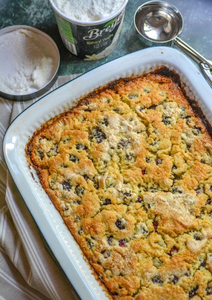 Easy Blueberry Dump Cake - Kim Schob