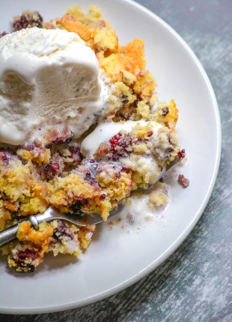 Dump & Bake Blackberry Cobbler