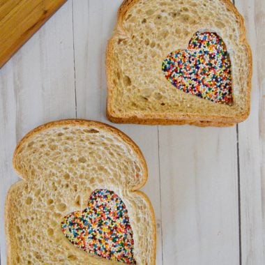 two fairy sandwiches on a wooden table