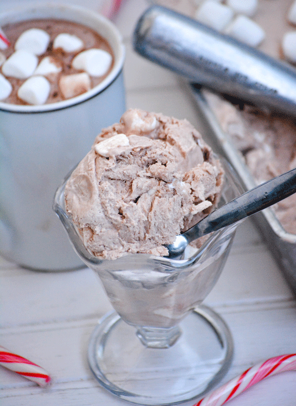 No Churn Frozen Hot Chocolate Ice Cream
