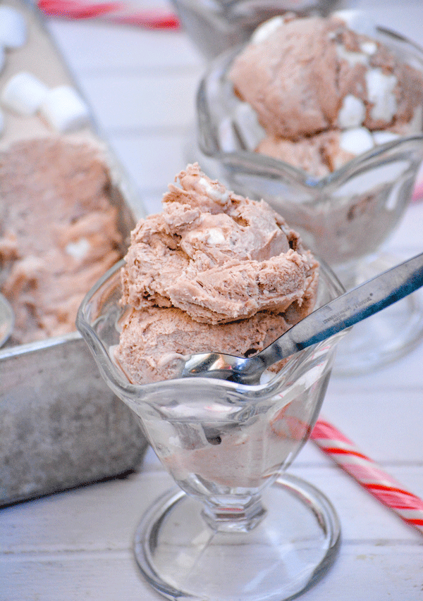 No Churn Frozen Hot Chocolate Ice Cream