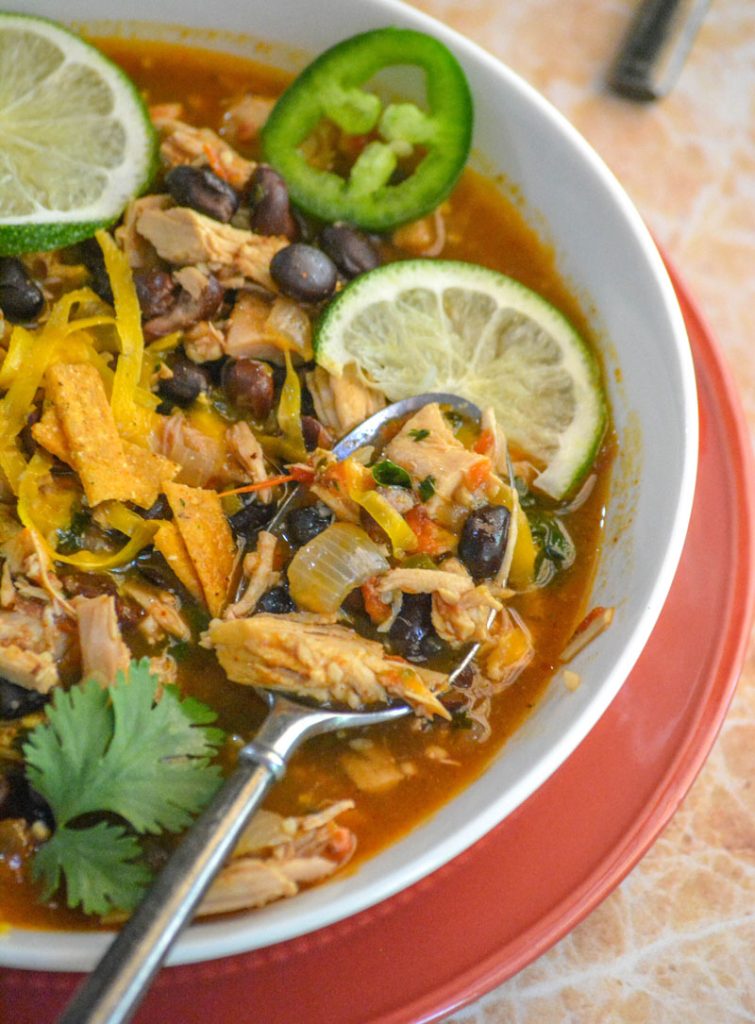 Healthy Chicken & Black Bean Soup