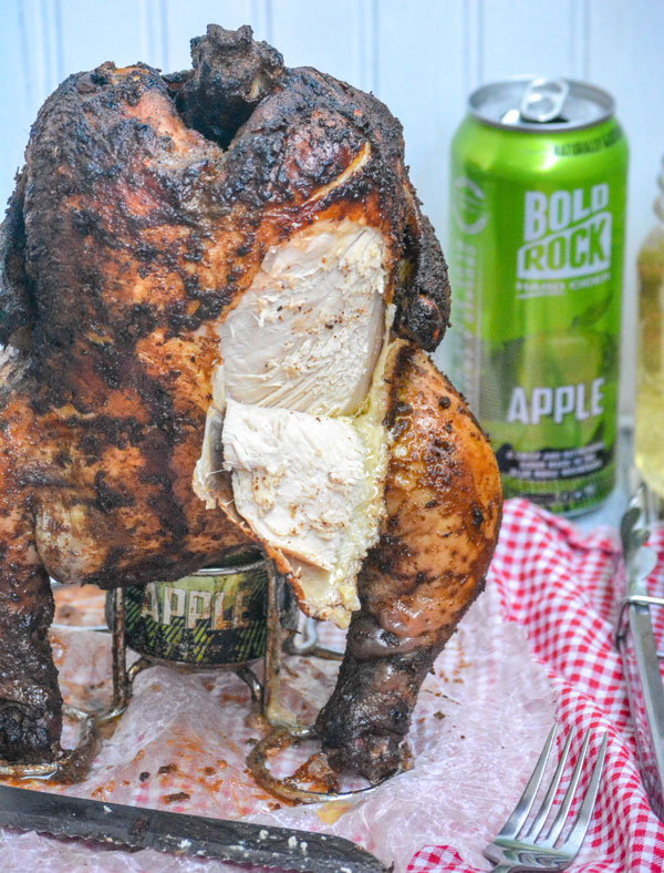 Smoked Hard Cider Beer Can Chicken 4 Sons R Us