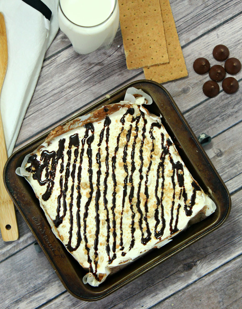 S'mores Poke Cake