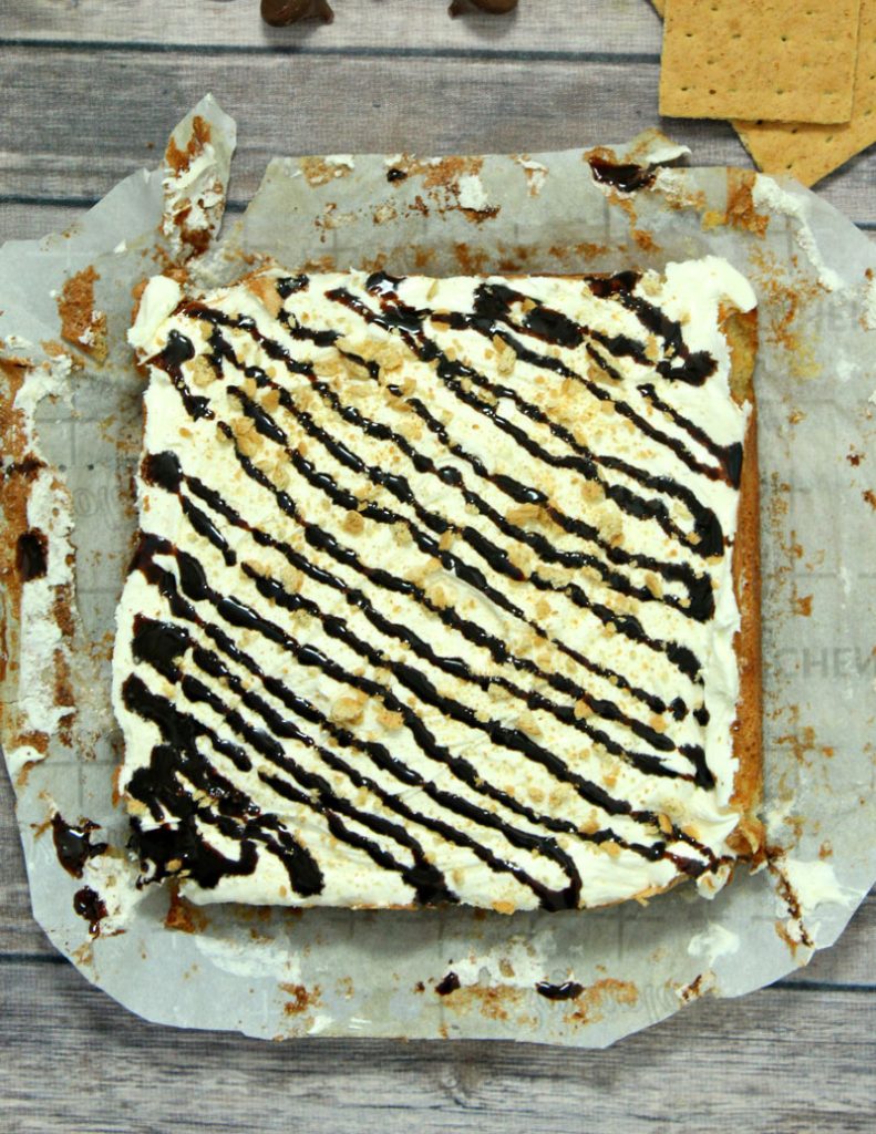 S'mores Poke Cake