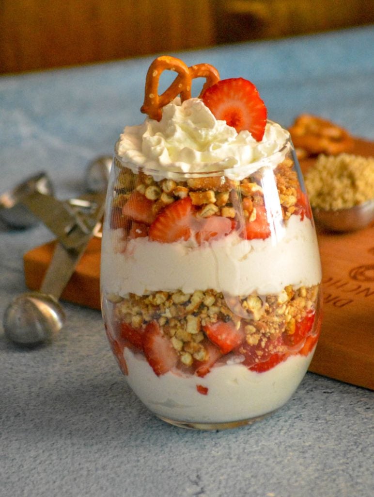 Strawberry Pretzel Salad Parfaits