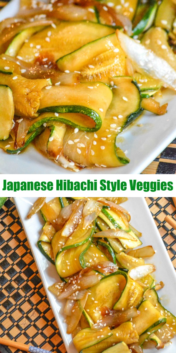 Got 15 minutes? Got some fresh zucchini & white onion? Then you’re ready to get your Asian veggie fix, at home, with these yummy Japanese Steakhouse Hibachi Style Zucchini & Onions.