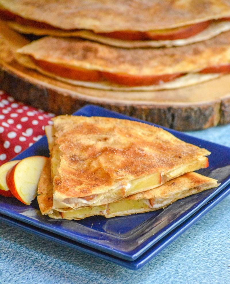 Apple Cheesecake Breakfast Quesadillas