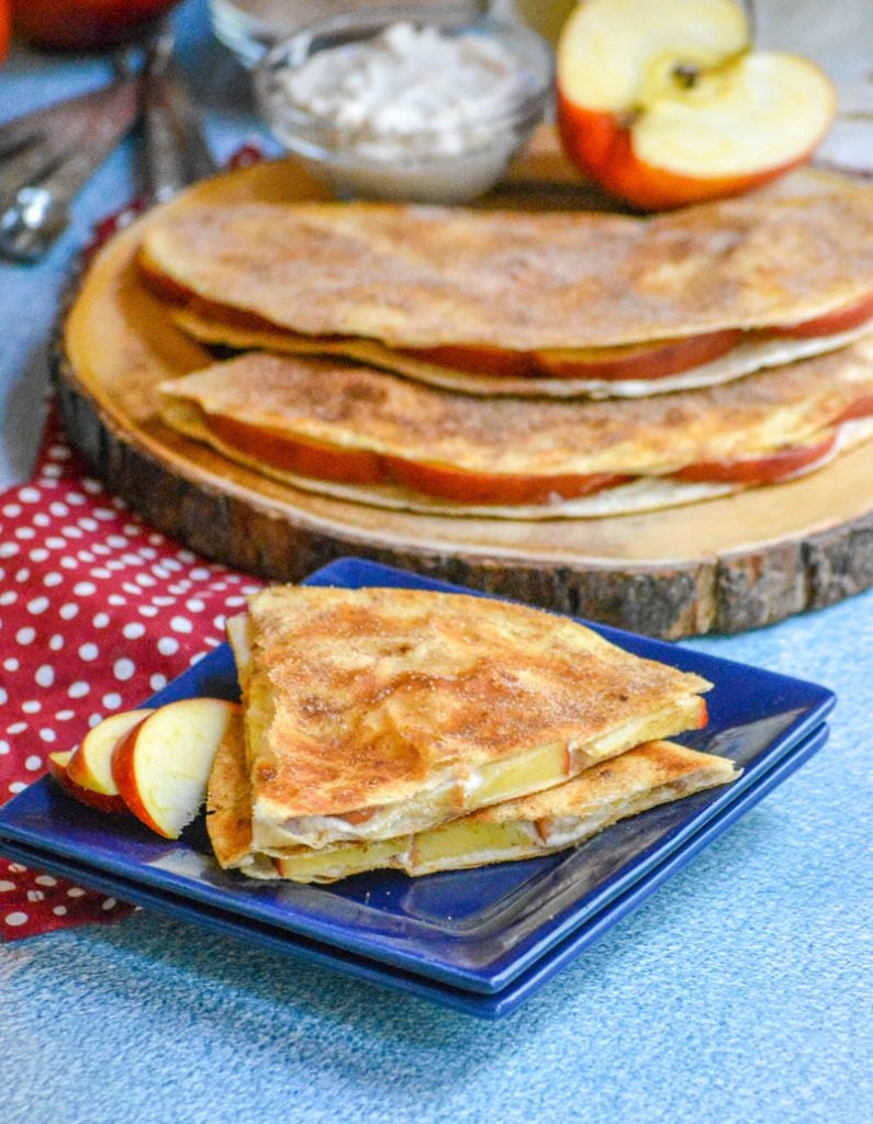 Apple Cheesecake Breakfast Quesadillas