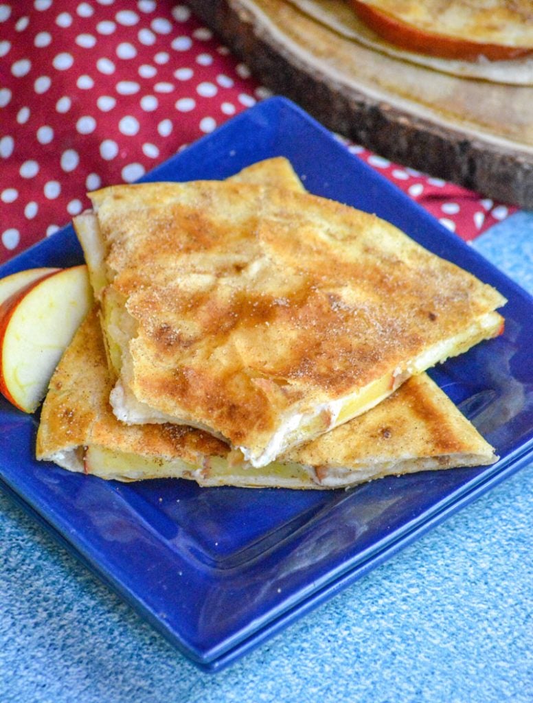 Apple Cheesecake Breakfast Quesadillas