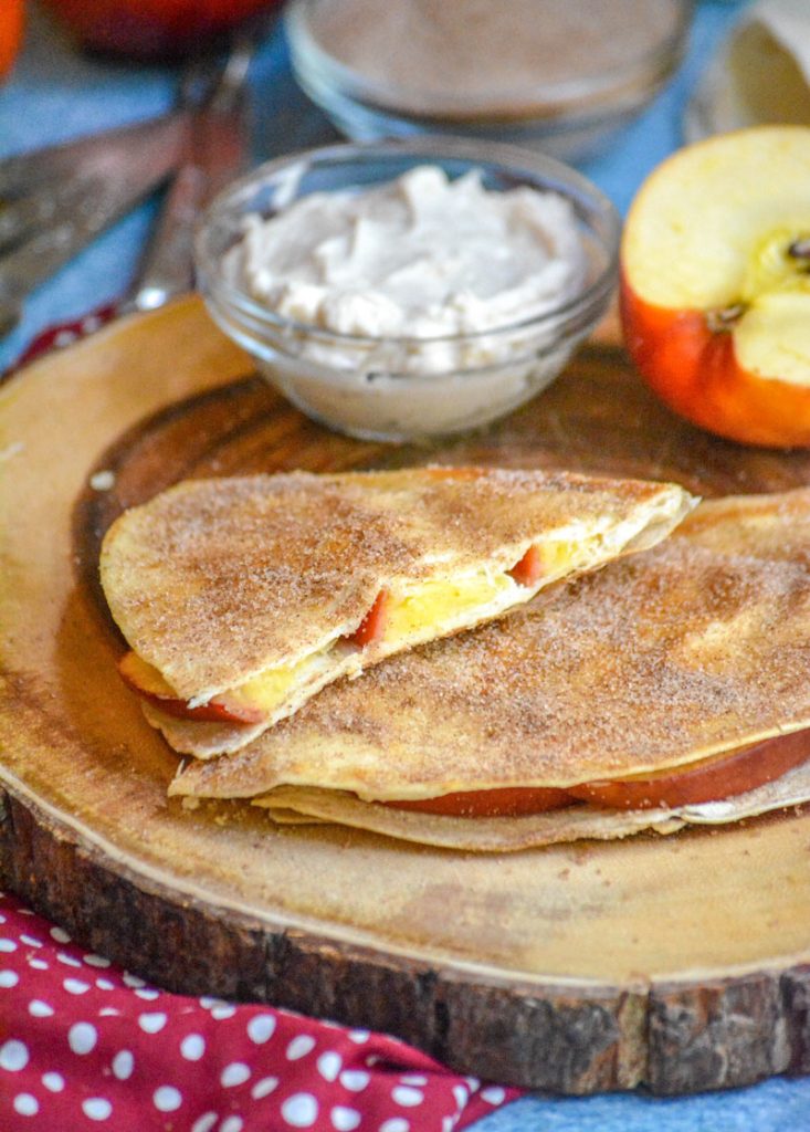 Apple Cheesecake Breakfast Quesadillas