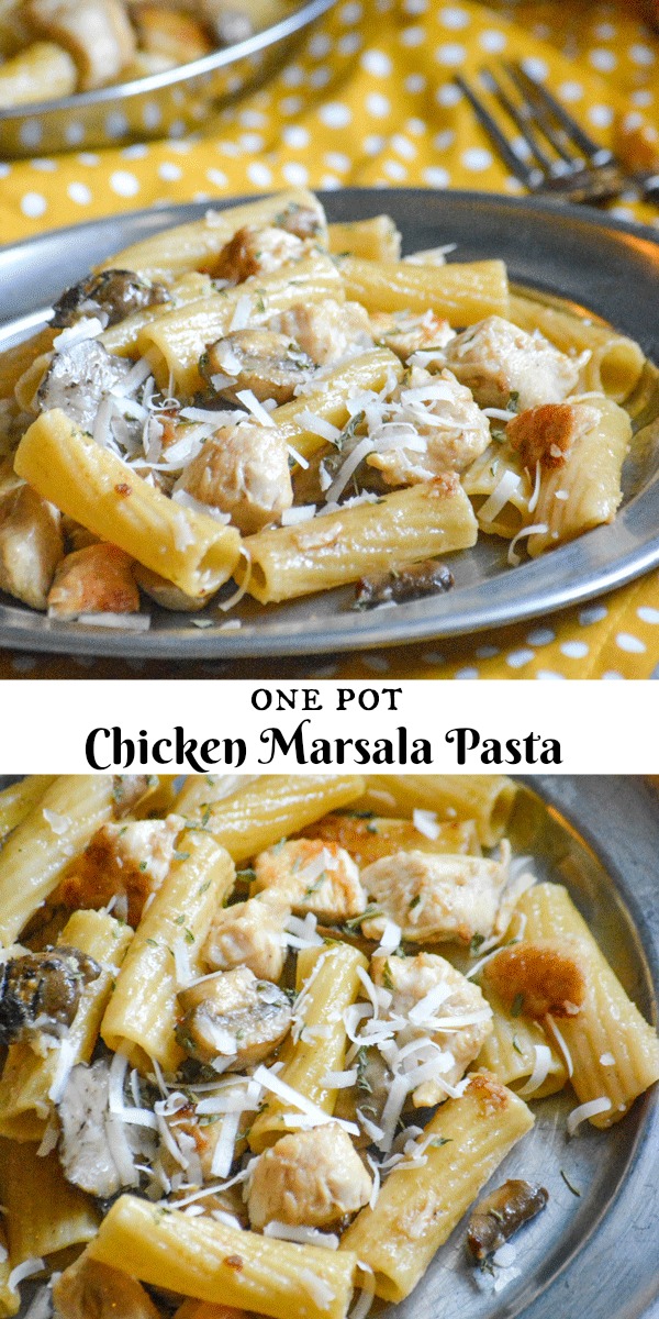 Craving the chicken marsala you love, but don't think you have the time? This 20 minute One Pot Chicken Marsala Pasta is the gourmet flavor you're craving, whipped up in a single pot with the accompanying pasta thrown right in- making it everybody's Italian dream dinner.