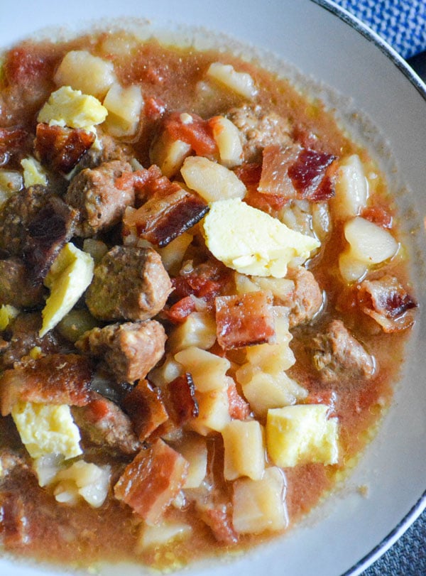 Sopa de desayuno de cocción lenta