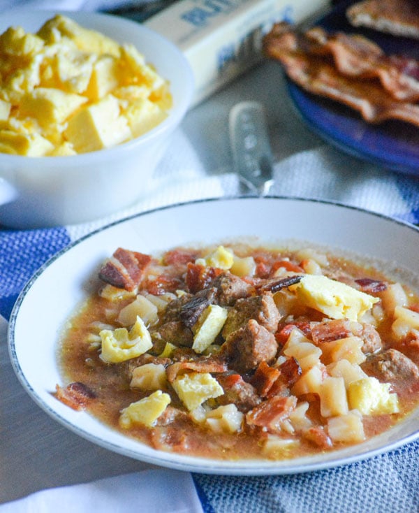 Powoli gotowana zupa śniadaniowa