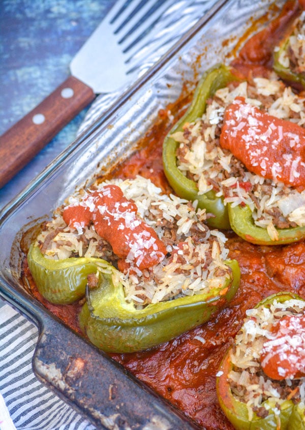 The Best Saucy Italian-Style Stuffed Peppers