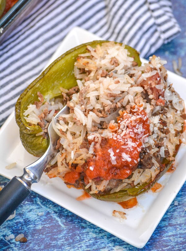 The Best Saucy Italian-Style Stuffed Peppers