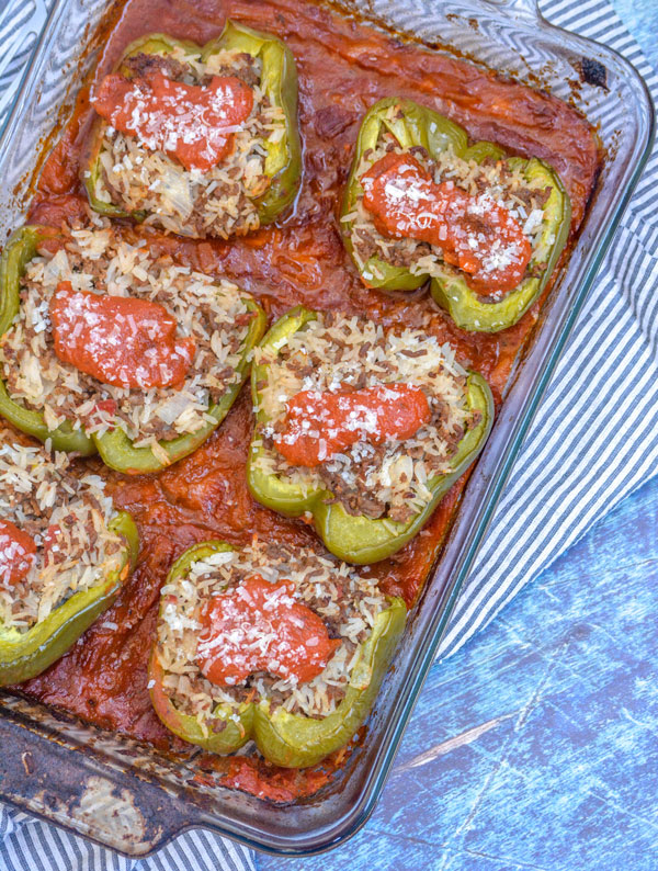 The Best Saucy Italian-Style Stuffed Peppers