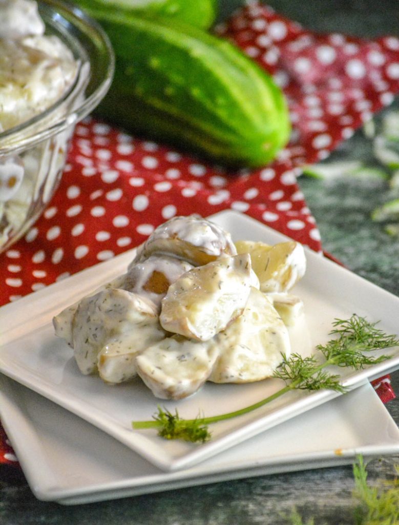 Tzatziki Style Potato Salad - 4 Sons 'R' Us