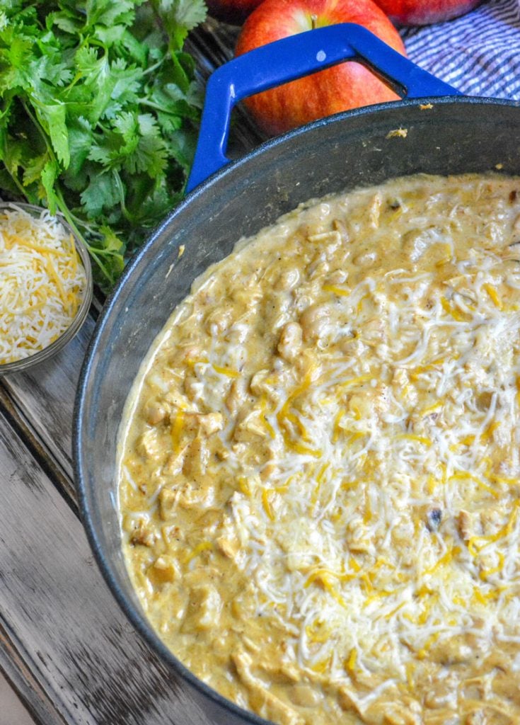 White Cheddar & Apple Chicken Chili