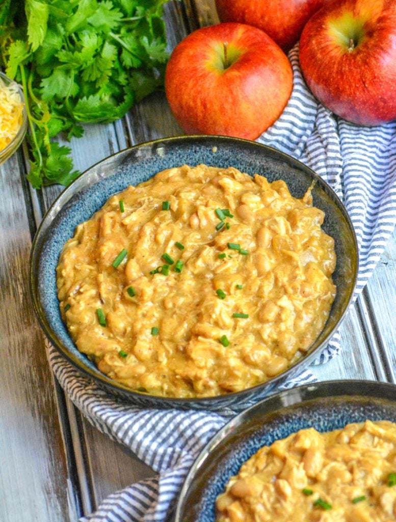 White Cheddar & Apple Chicken Chili