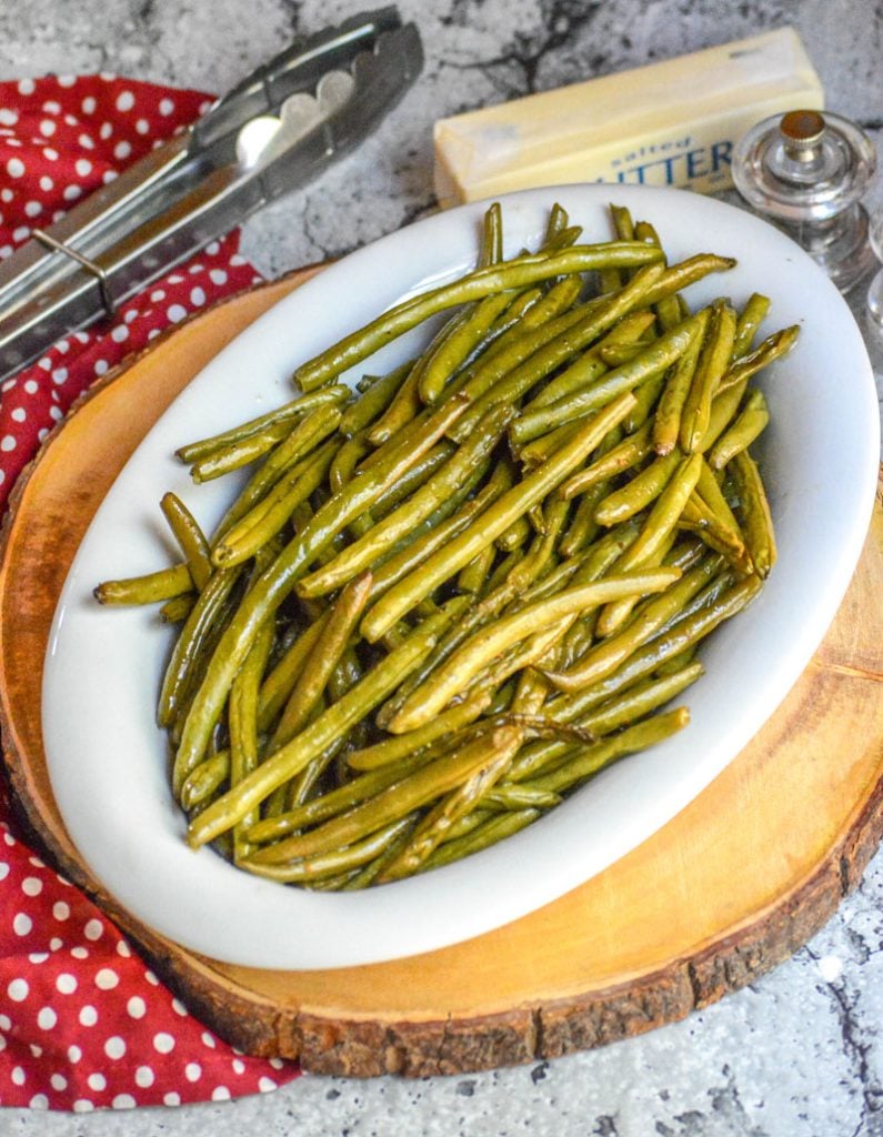 Butter Braised Smoked Green Beans