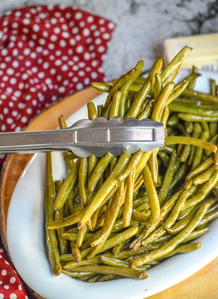 Butter Braised Smoked Green Beans