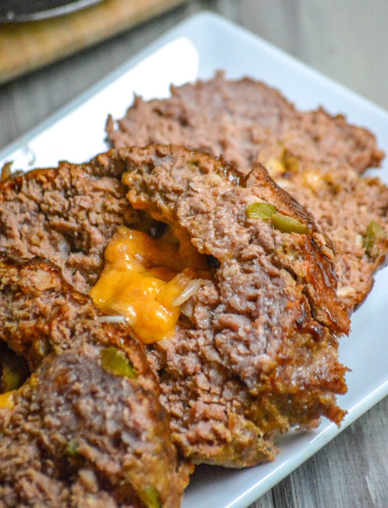 Buttermilk Jalapeno Cheddar Stuffed Smoked Meatloaf