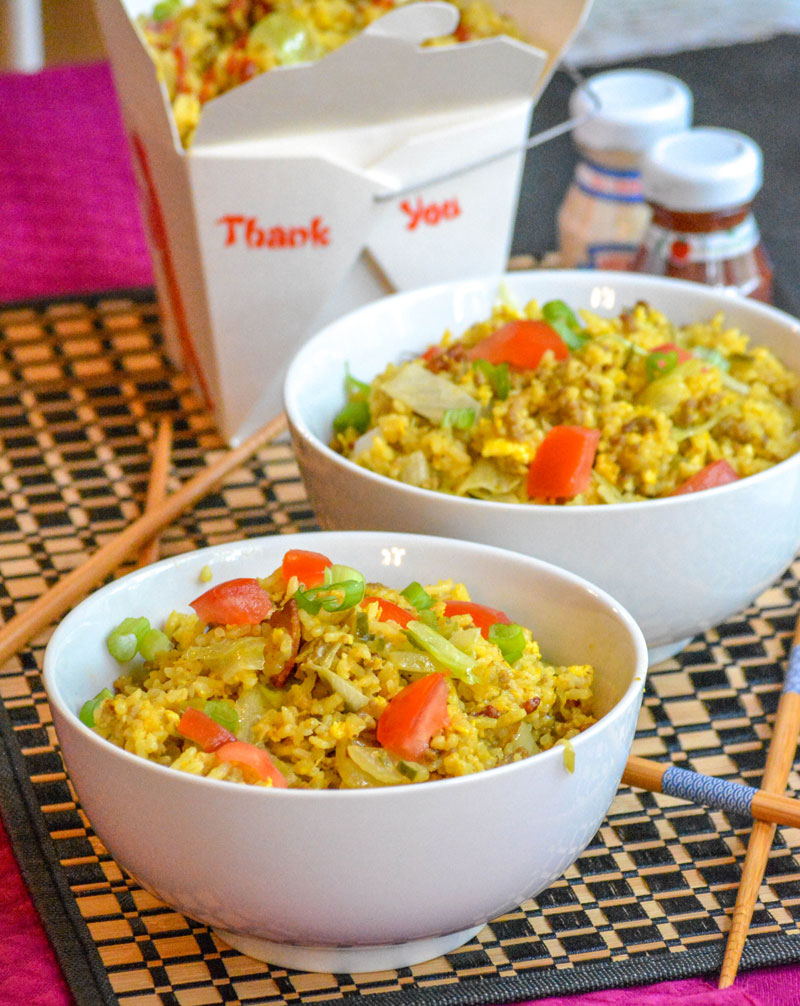 Cheeseburger Fried Rice