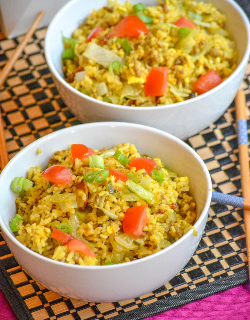 Cheeseburger Fried Rice