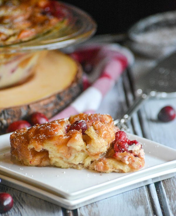 Cranberry Donut Bread Pudding