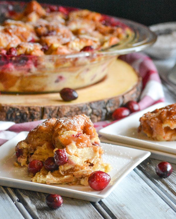 Cranberry Donut Bread Pudding