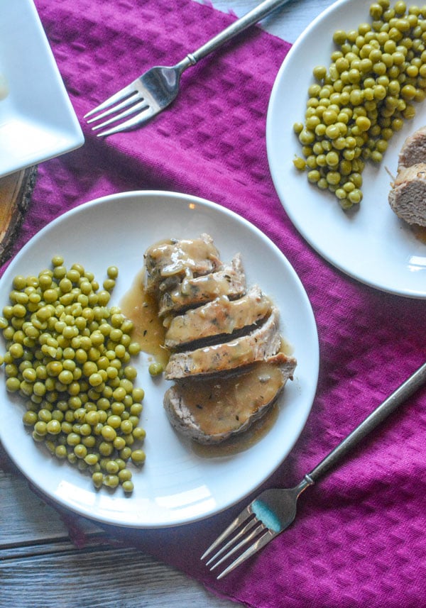 Pork Tenderloin with Apple Cider Gravy - 4 Sons 'R' Us