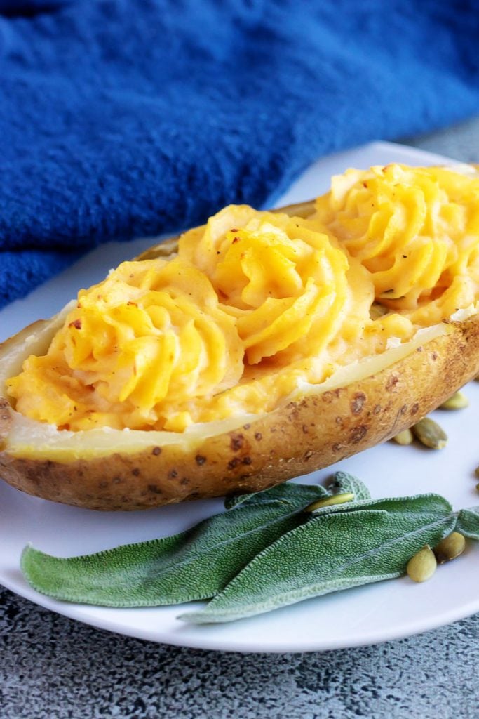  Pumpkin Parmesan Twice Baked Potatoes