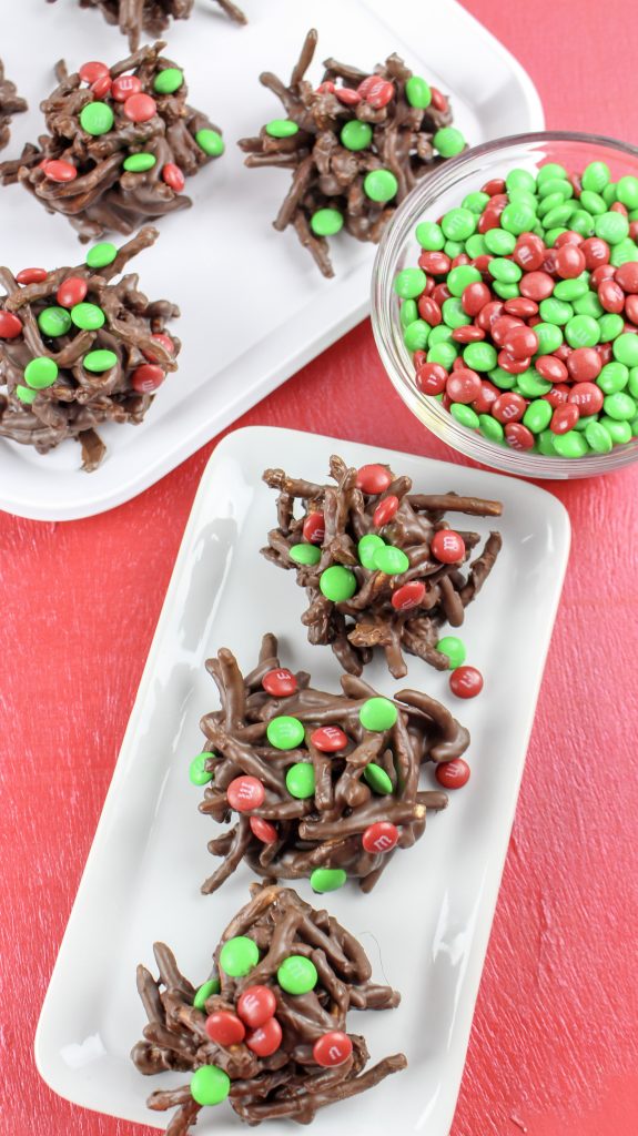 Holiday Nutella Haystack Cookies