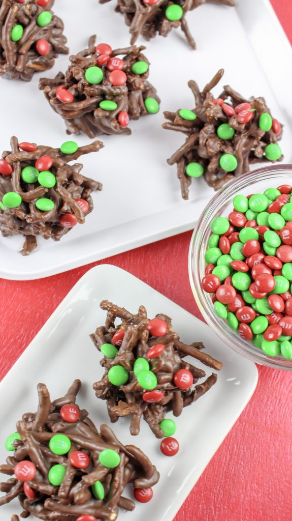 Holiday Nutella Haystack Cookies