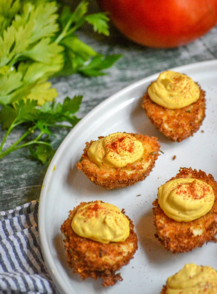 Cajun Style Fried Deviled Eggs