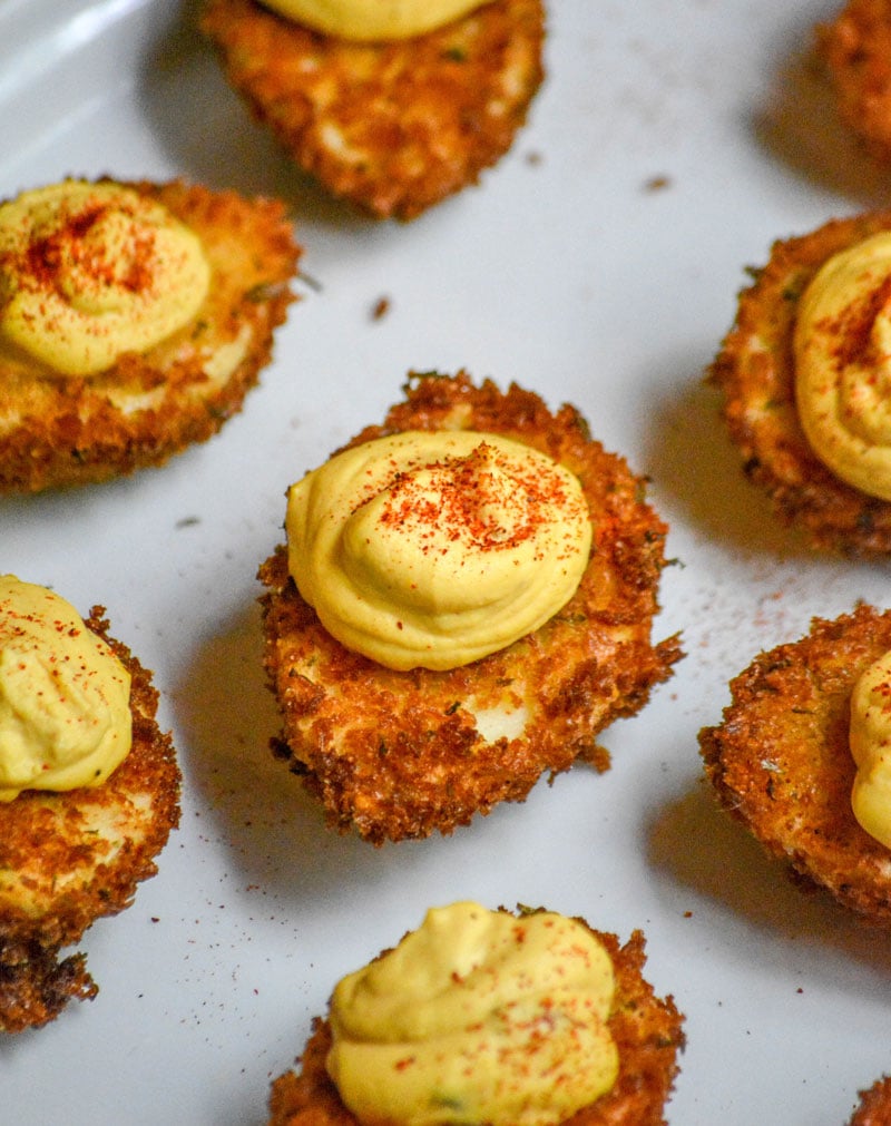 Cajun Style Fried Deviled Eggs