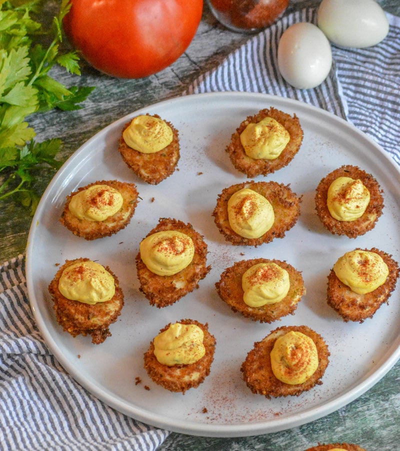 Cajun Style Fried Deviled Eggs