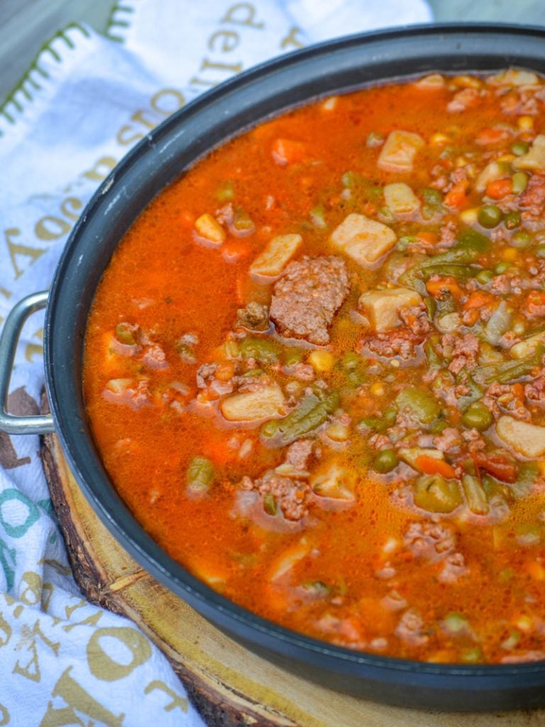 Dutch Oven Camp Stew Recipe » Campfire Foodie