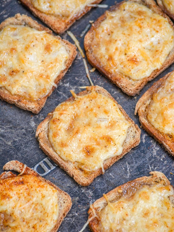 Cheesy Parmesan Rye Cocktail Party Bites