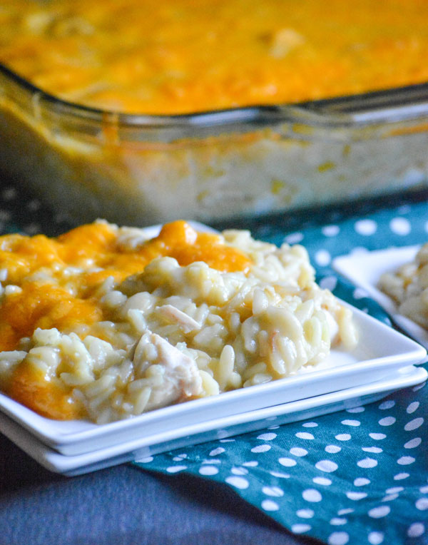 Chicken and rice pilaf casserole