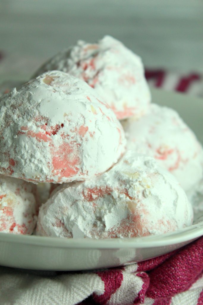 Peppermint Snowball Cookies