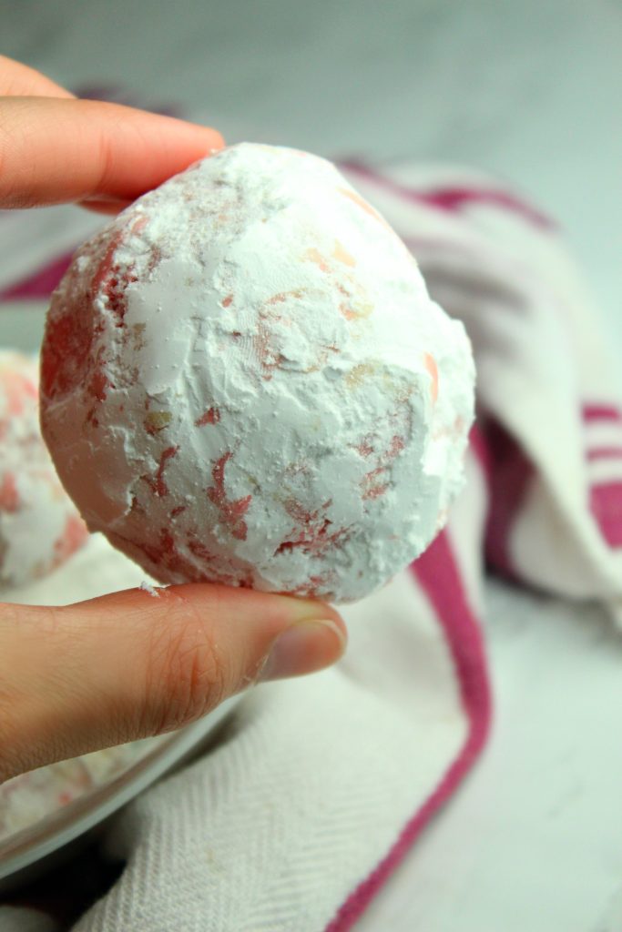 Peppermint Snowball Cookies