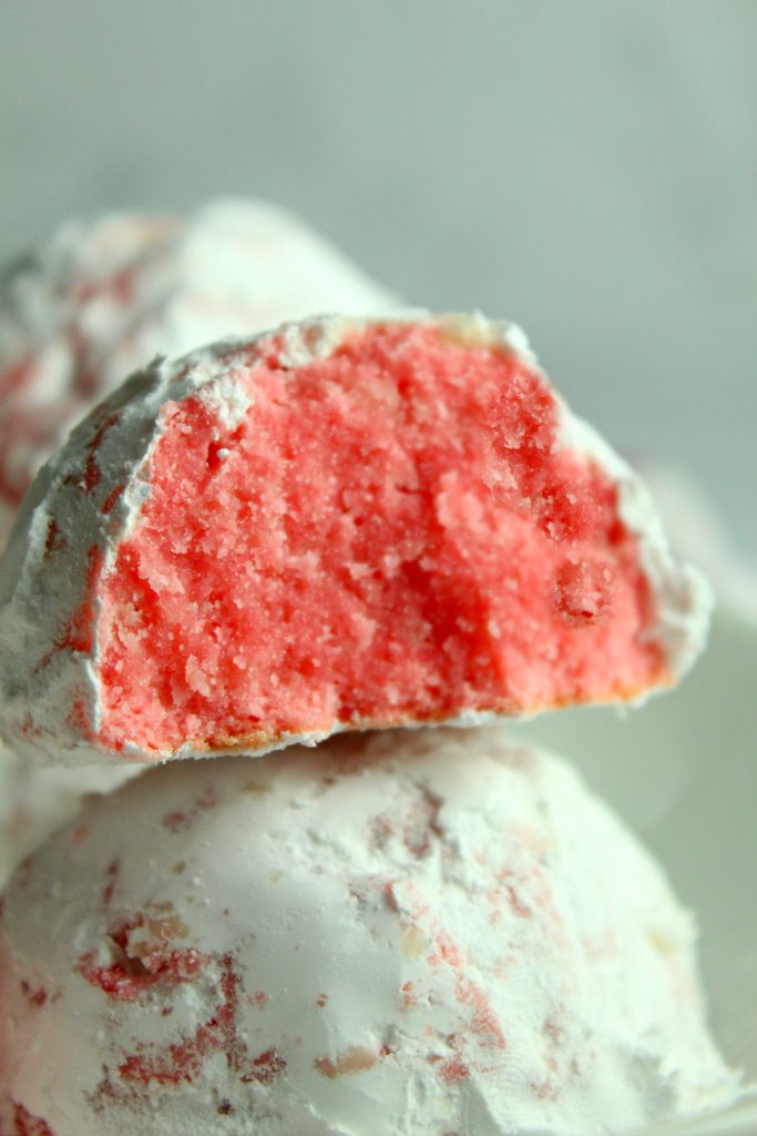 Peppermint Snowball Cookies