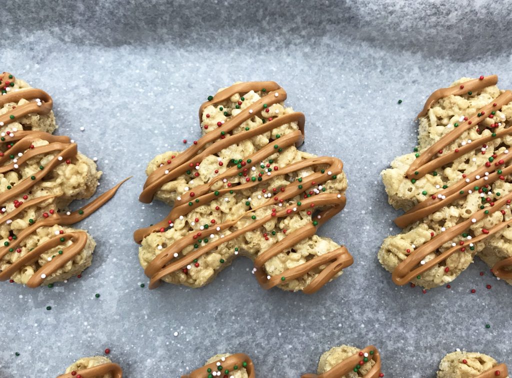 Gingerbread Rice Krispie Treats