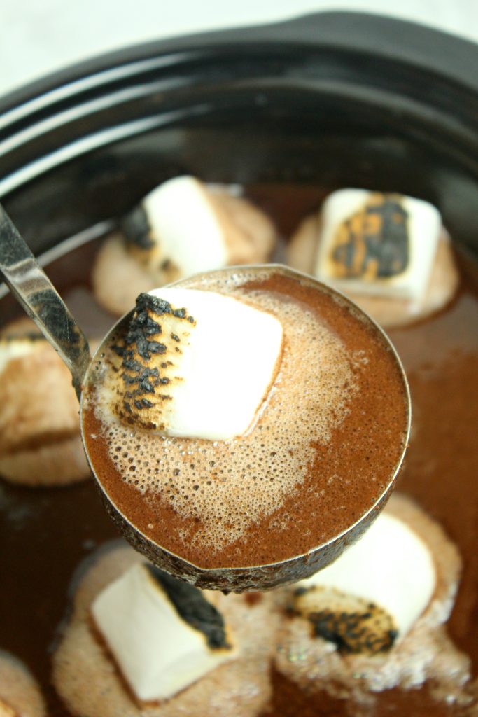 Slow Cooker Red Wine Hot Chocolate