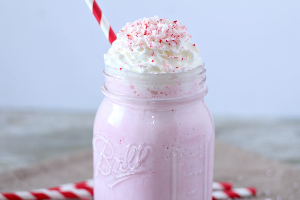 Candy Cane Milkshakes