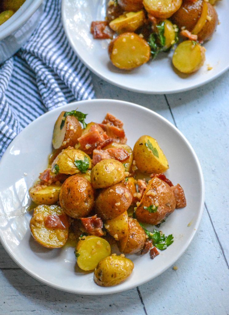 Warm Bacon Honey Mustard Potato Salad