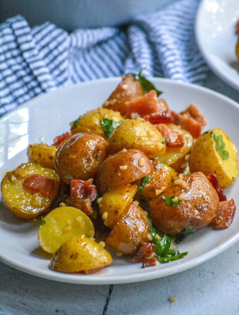 Warm Bacon Honey Mustard Potato Salad