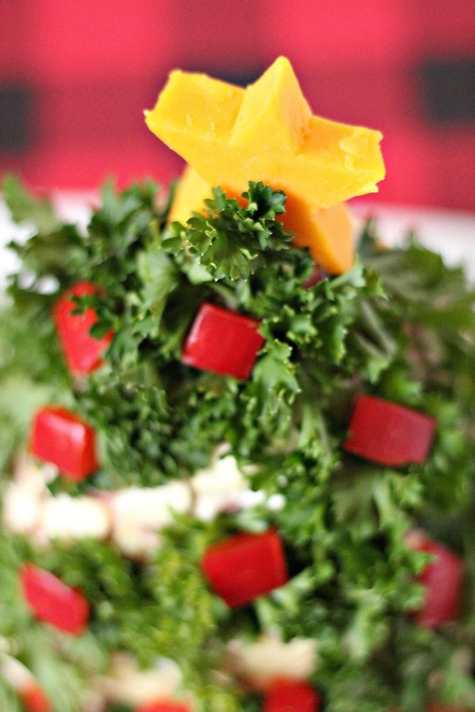 Christmas Tree Themed Holiday Cheese Ball